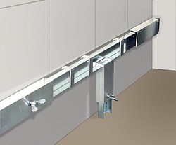 Laatoitustuki jousella, säädettävä 180-330cm Vuorio 4074